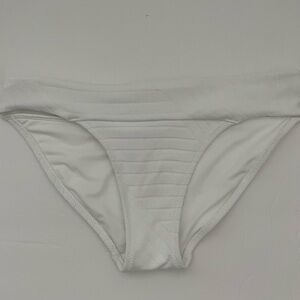 Aerie Ribbed White Bikini Bottom Size Small